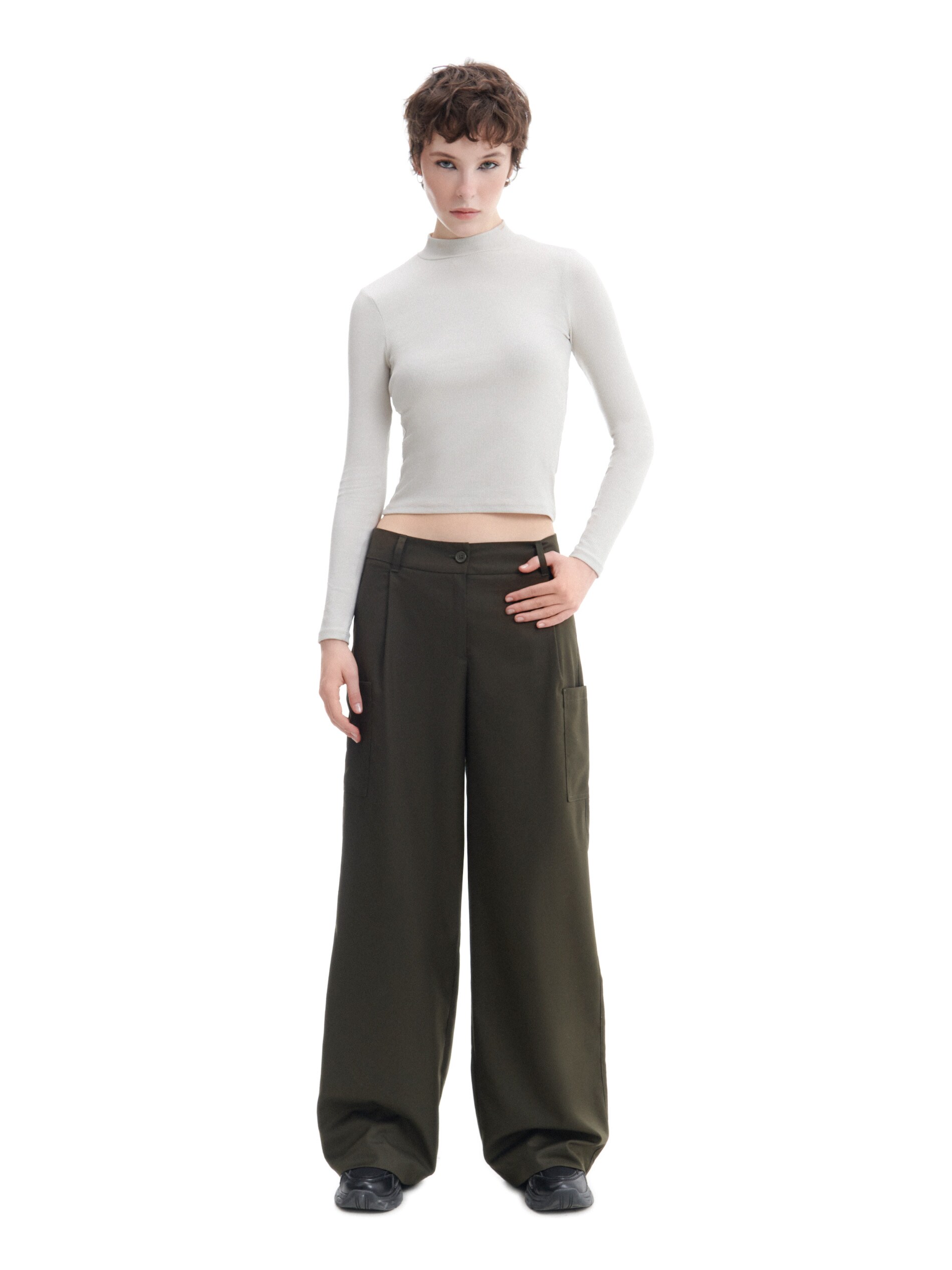 Cropp - Nohavice - Khaki