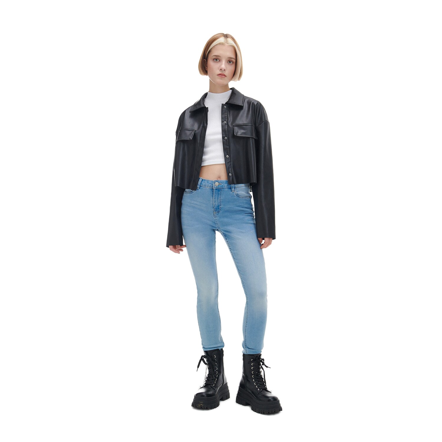 Cropp - Džínsy skinny - Modrá