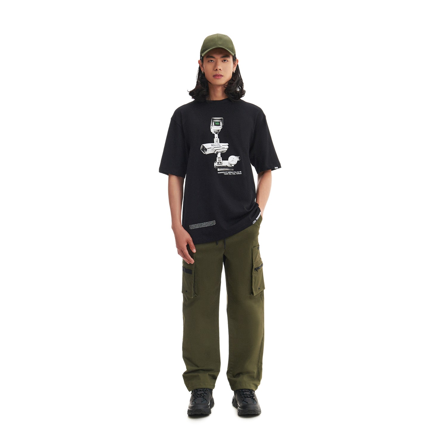 Cropp - Nohavice s cargo vreckami - Khaki