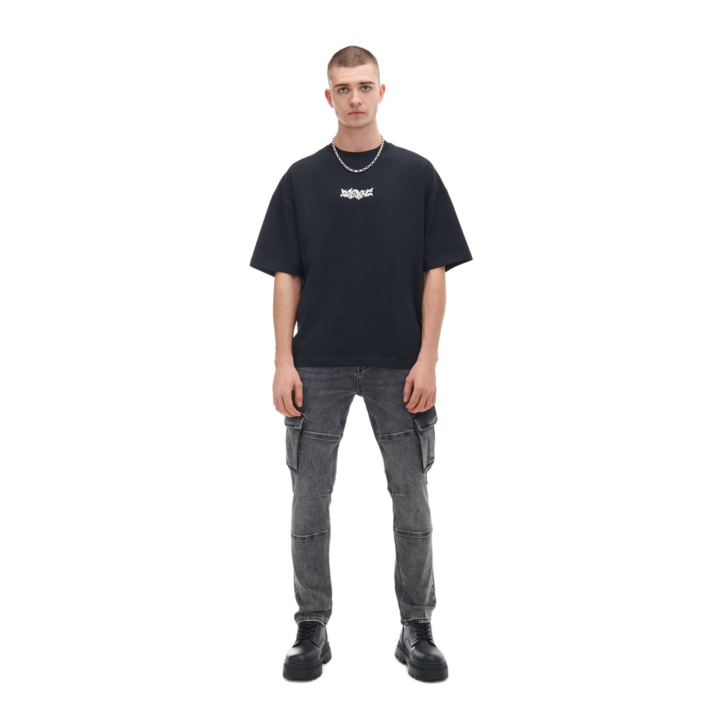 Cropp - Džínsy skinny - Šedá