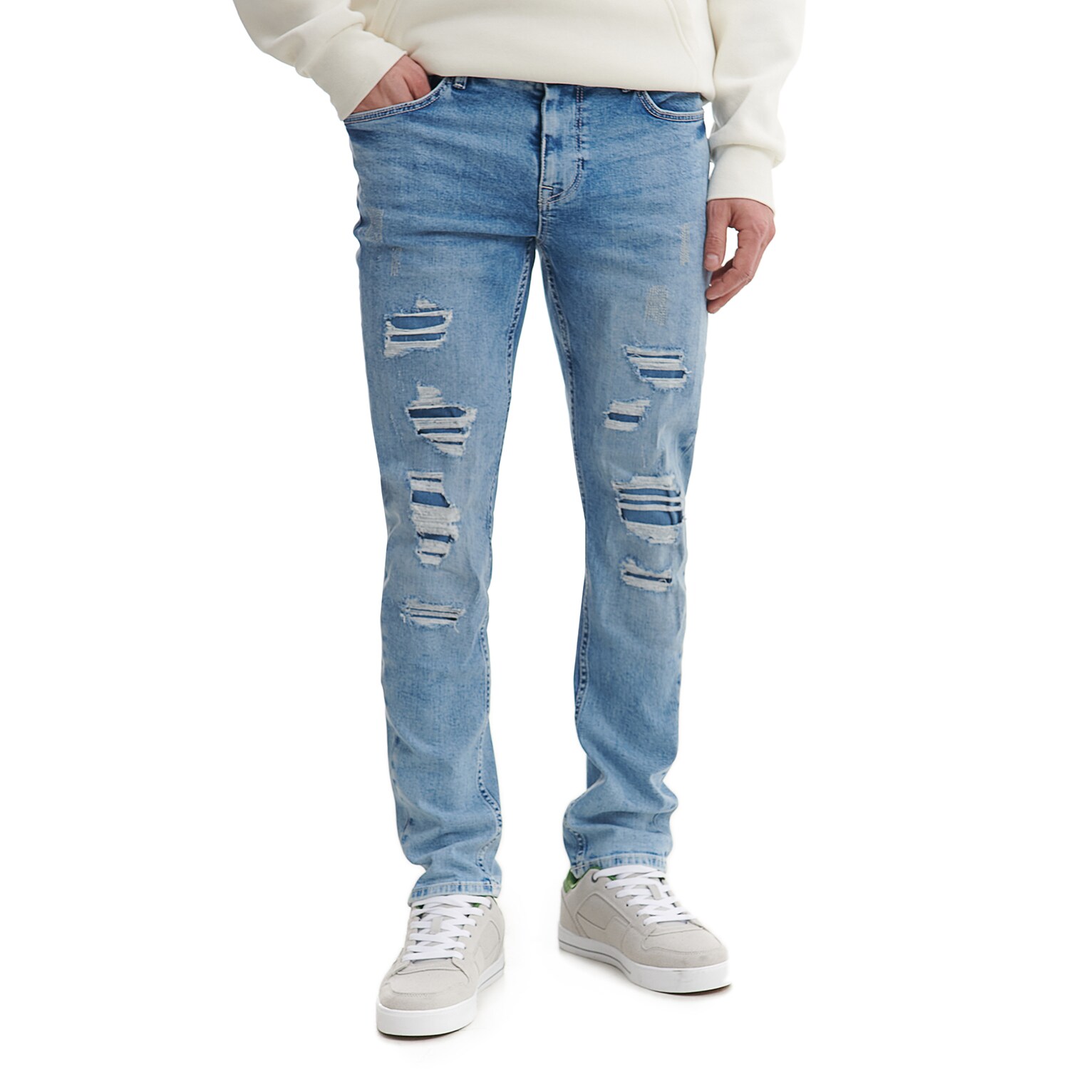 Cropp - Džínsy skinny - Modrá