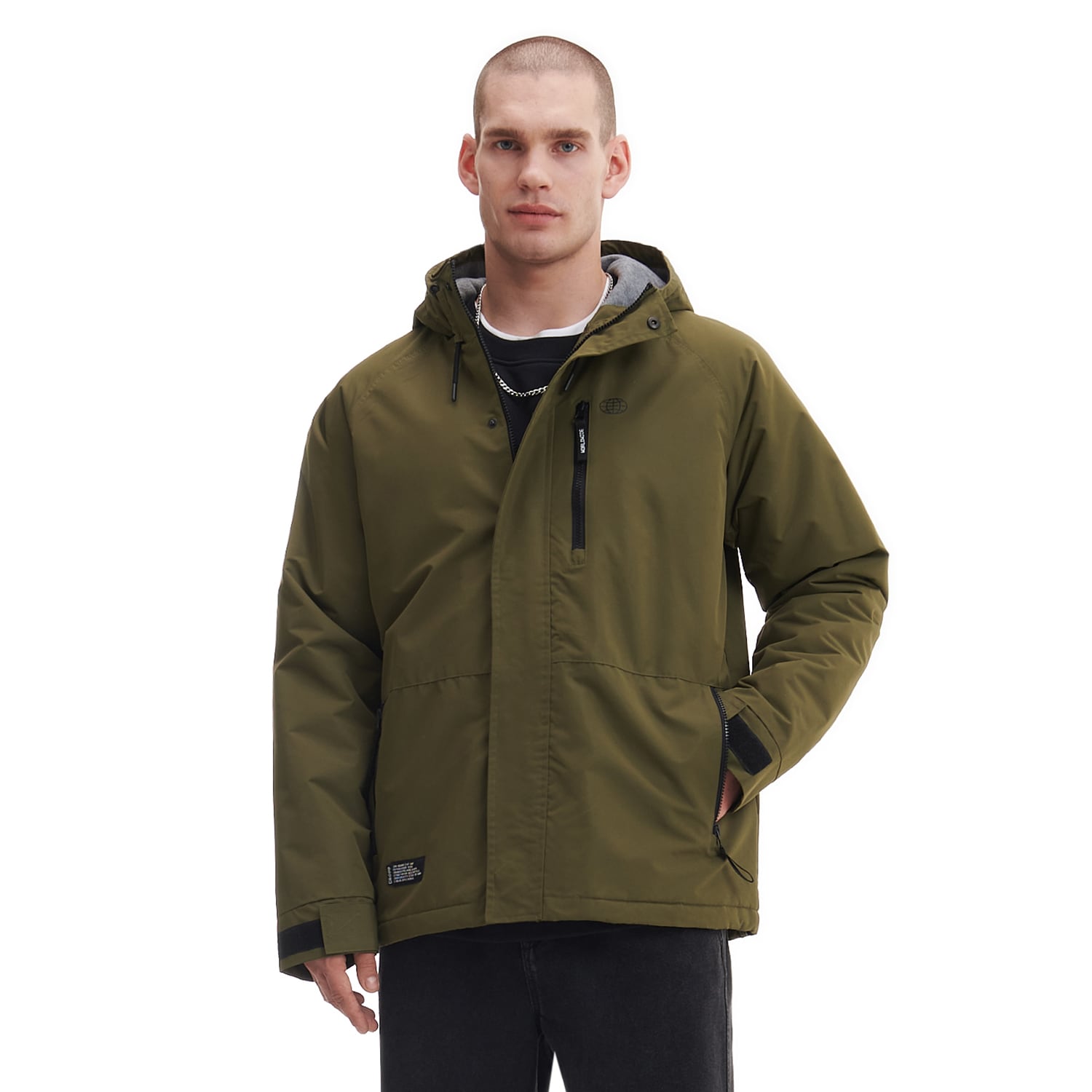 Cropp - Bunda s kapucňou - Khaki