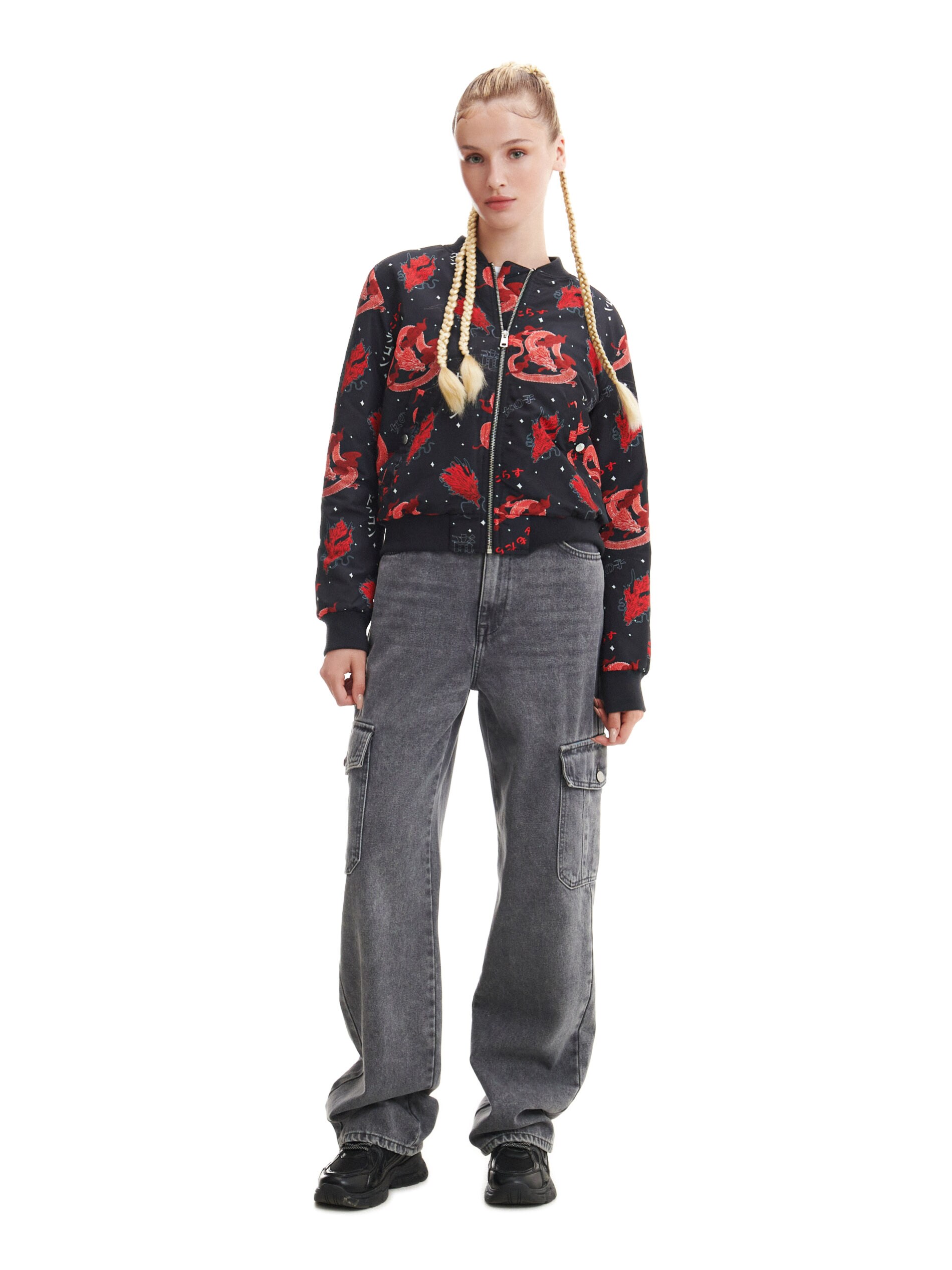 Cropp - Bunda bomber - Viacfarebná