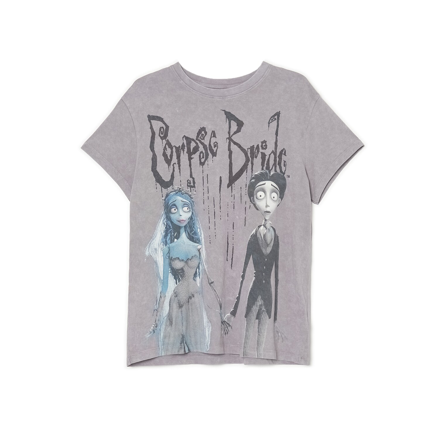 Cropp - Tričko s potlačou Corpse Bride - Svetlošedá