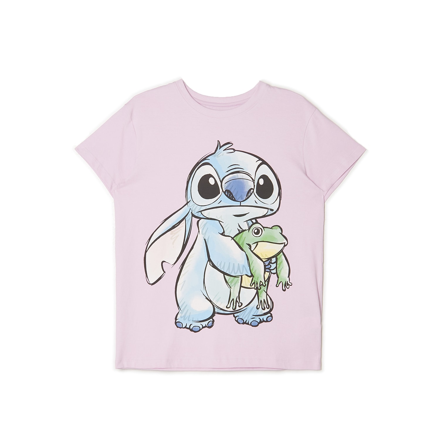 Cropp - Tričko Lilo & Stitch - Purpurová