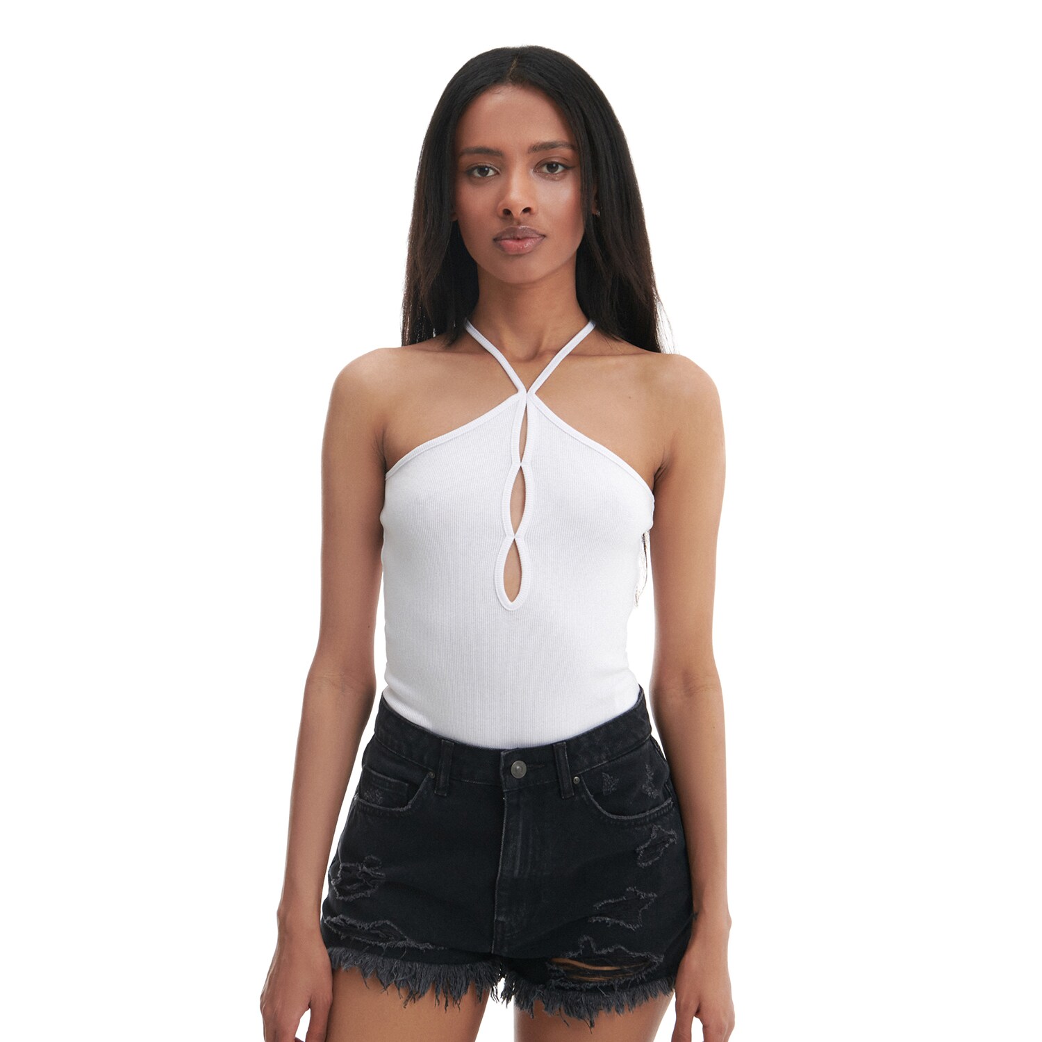 Cropp - Body - Biela