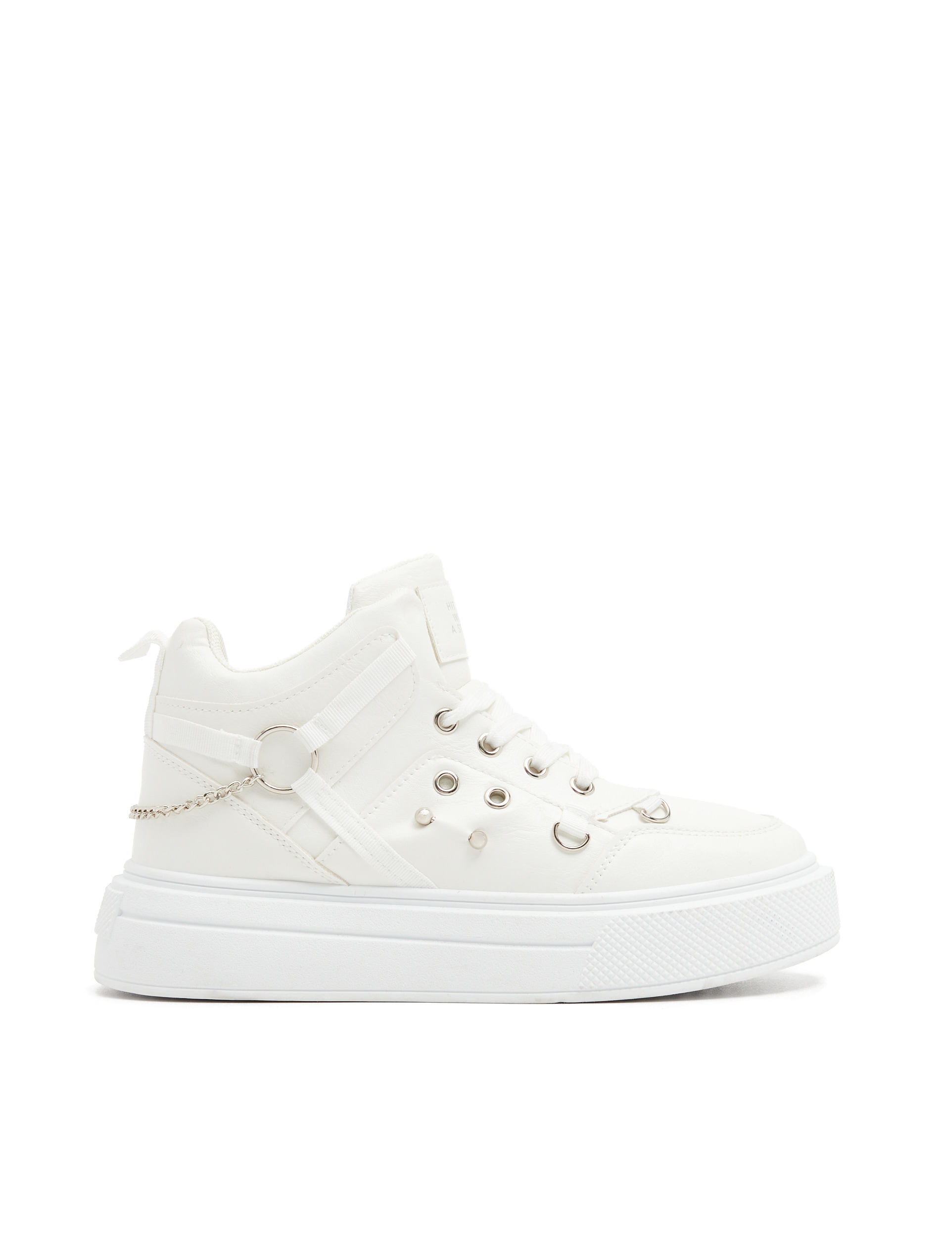 Cropp - Sneakers topánky nad členok - Biela