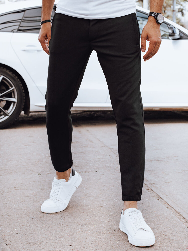 Pánske čierne joggery Dstreet UX4263 skl.4, Veľkosť XL