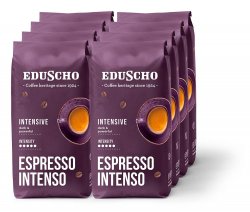 Eduscho Espresso Intenso - 8 x 1 kg zrnkovej kávy - Intenzita: 5/5